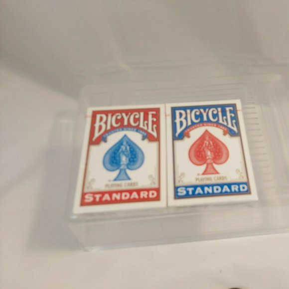 Playing Cards 2 deck Set Bicycle Standard Red&Blue Air Cushion Fisnish USA 2009 - Picture 5 of 9